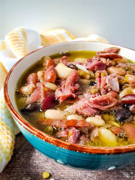 You will love this old fashioned ham and beans soup recipe! This is a ...
