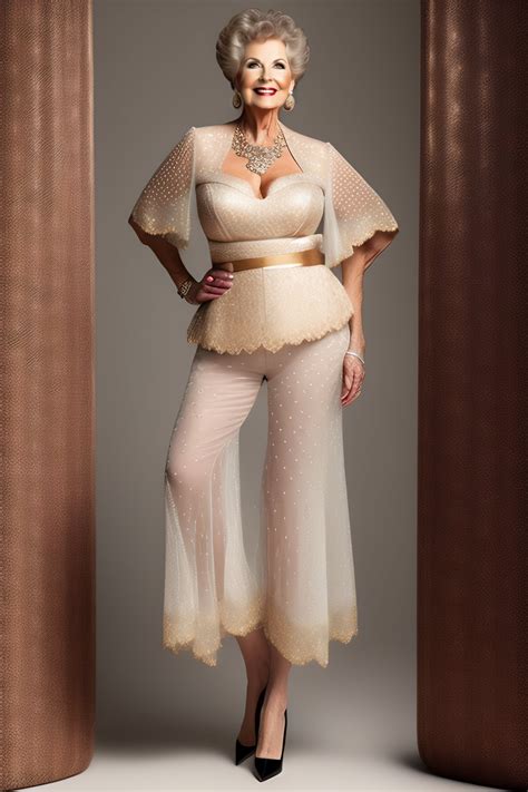 Lexica - Full body portrait of alluring middle-aged old Kay Parker ...