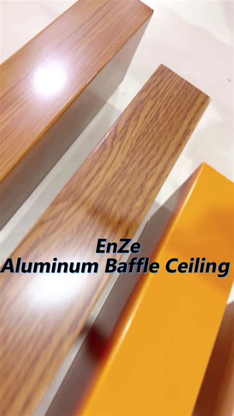 Metallic False Ceiling Wooden Grain Aluminum Cealing Board Suspended ...