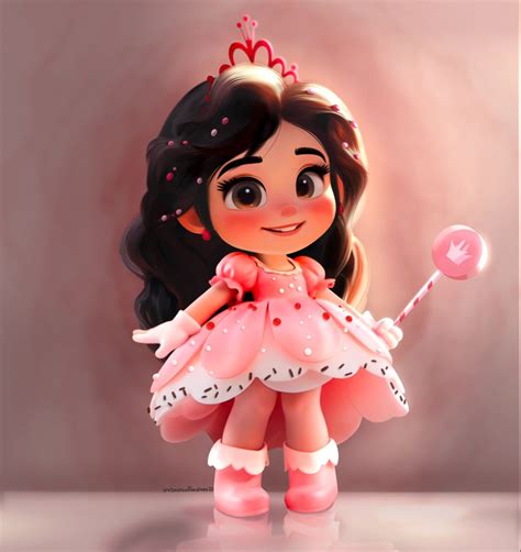 Princess Vanellope von Schweetz version 2.0 | Disney princess fan art ...