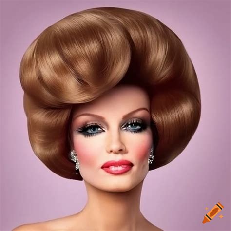 Bouffant hairstyle on Craiyon