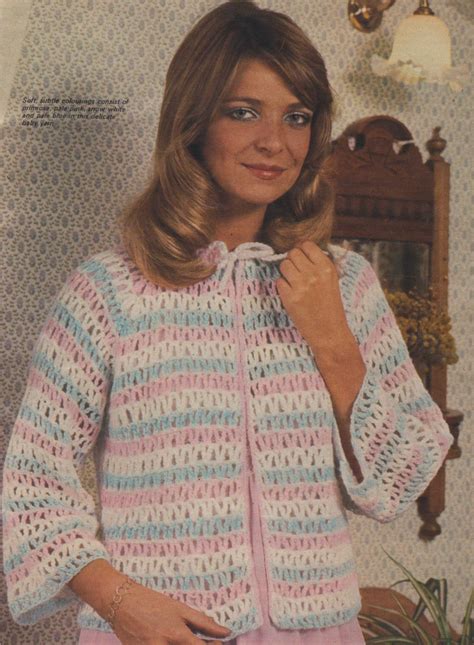 Printable Bedjacket Crochet Pattern PDF Ladies 34 - 38 Inch Bust, Bed ...