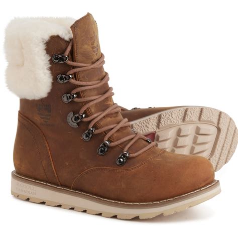 Royal Canadian Cambridge Shearling Winter Boots (For Women) - Save 33%