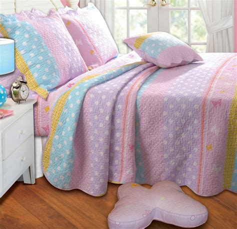Pastel Pink Pink Queen Comforter Set / Pastel Pink Flower Print Elegant ...