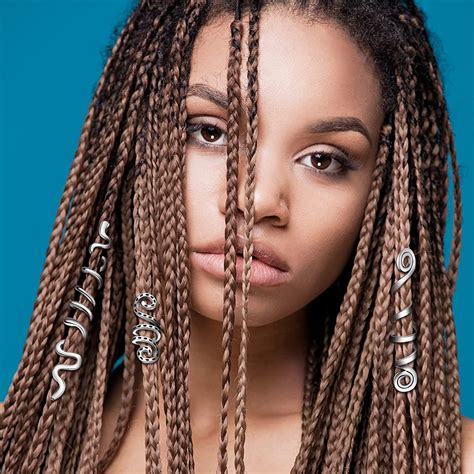 12 Pieces Celtic Hair Jewelry in Silver - Dreadlock & Braid Accessories ...
