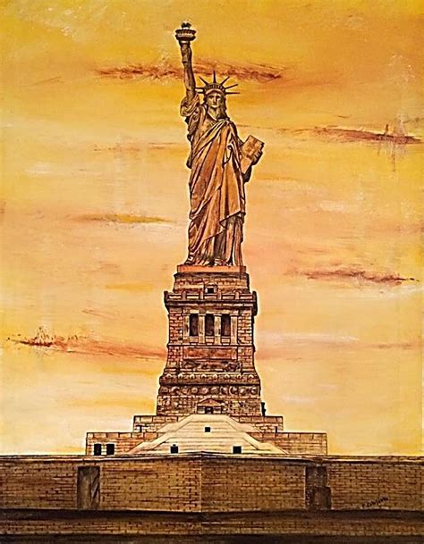 Lady Liberty Painting