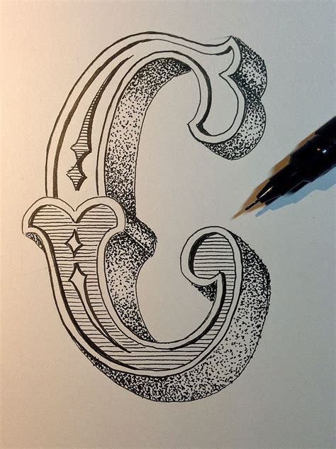 Letter C Sketch