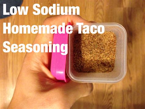 Taco Seasoning Homemade Low Sodium at Charles Macias blog