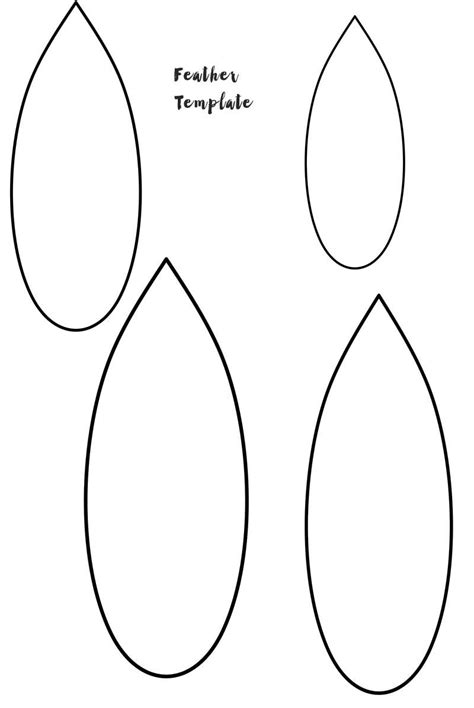 Feather Template Printable Free | Plan Your Year Easily!