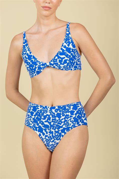 Tropea Top - Blue & White – Tropikai Swim