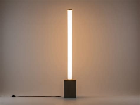 Grey concrete floor lamp | TA Cabinetry