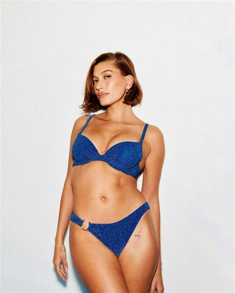 Hailey Bieber Rocked A Sparkly Bikini In Victoria’s Secret Campaign