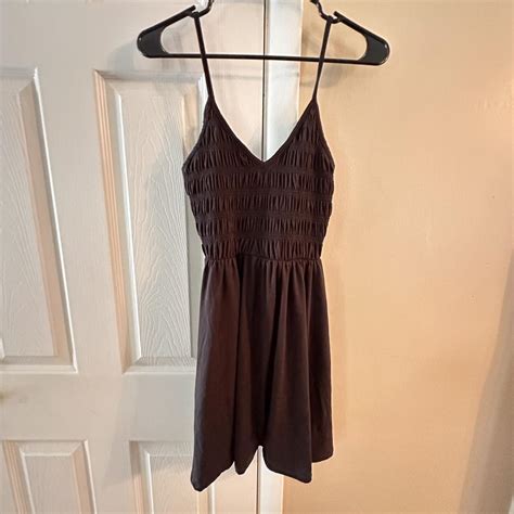 Black Sun Dress Small, flattering for the chest.... - Depop