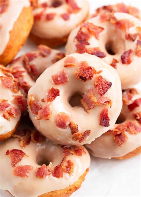 Homemade Maple Bacon Donuts - I Heart Naptime