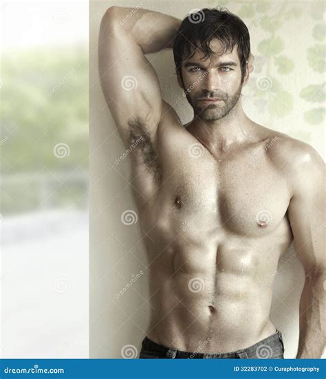 Hot guy with abs stock photo. Image of muscular, masculine - 32283702