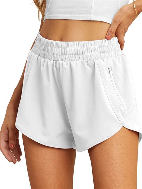 Cueply Women's Running Shorts, High Waisted, Quick Dry, Gym Workout ...