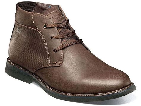 Men's Nunn Bush Otto Plain Toe Chukka Boot Dress Shoes Brown CH 84987 ...
