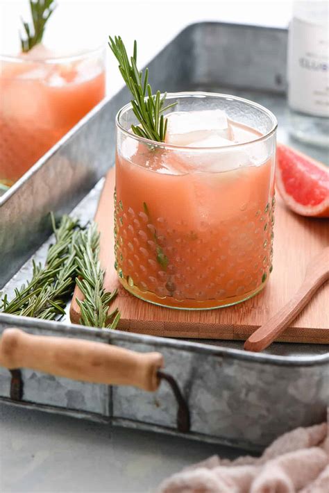 Vodka Grapefruit Cocktail with Rosemary - Foxes Love Lemons