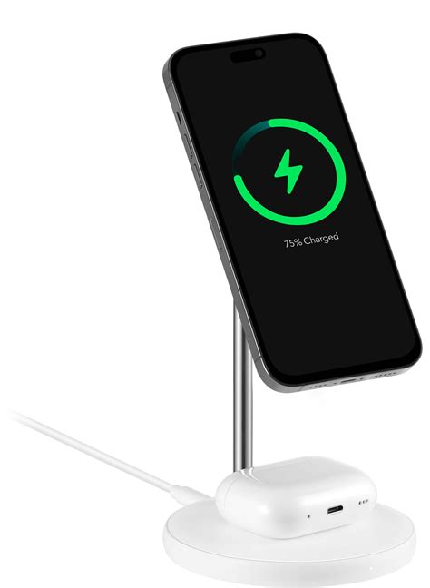 Customer Reviews: Best Buy essentials™ 2-in-1 7.5W Magnetic Wireless Charger for iPhone ...