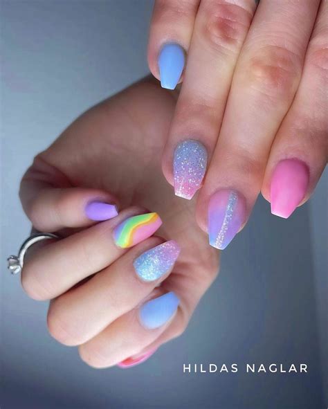 Pastel Rainbow Nails: 30 Dreamy Designs You Need To Try - Nail Designs ...