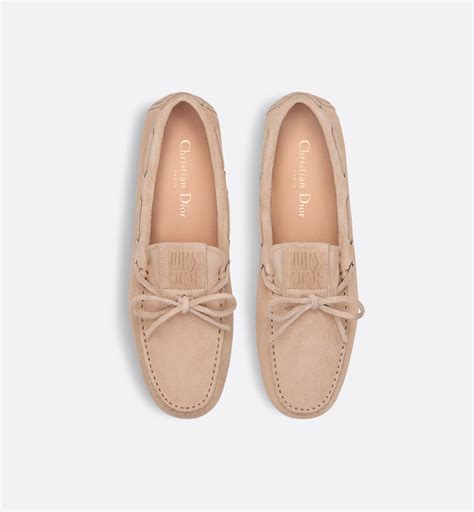 Miss Dior Street-loafer Nude kalfssuède | DIOR