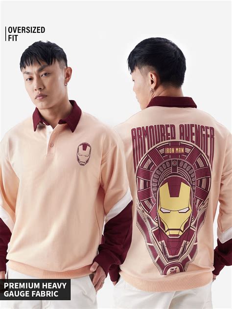 Buy Ironman: Armoured Avenger Mens Rugby Polo Sweatshirts Online