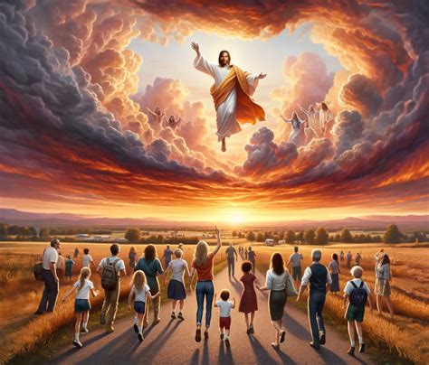 Christian Art: "coming in the Clouds." Printable Digital Image of Jesus Returning to Earth, His ...
