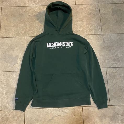Vintage Jansport embroidered Michigan state hoodie... - Depop