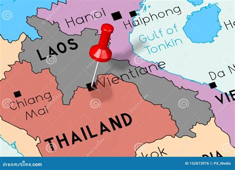 Vientiane City Skyline, Laos Cartoon Vector | CartoonDealer.com #100131481