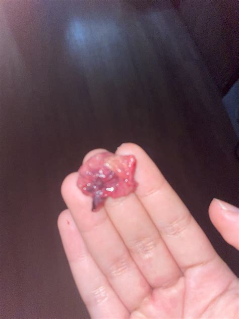 Weird period clump, photo attached : r/Periods