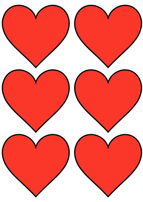 12 Free Printable Heart Templates Cut Outs Freebie Finding Momprintable ...