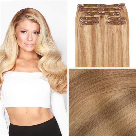 Natural Blonde Hair Extensions - Clip In Hair Extensions