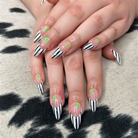 Nail The Beetlejuice Aesthetic: 10 Beetlejuice Nail Designs To Die For ...