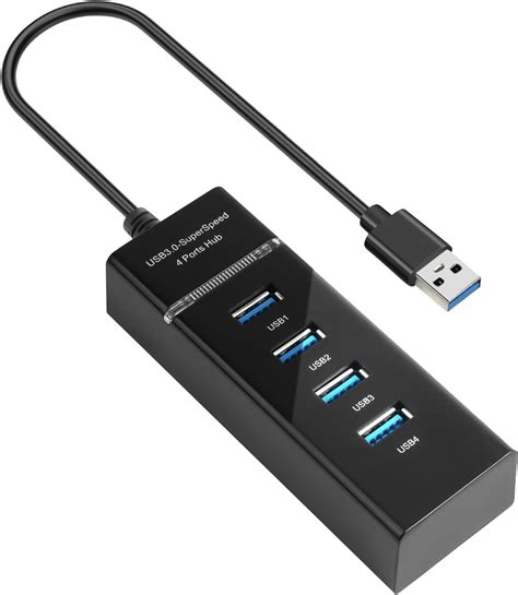 AXFEE USB Hub, 4 Port USB 3.0 Hub USB Verteiler, USB HUB 3.0 Splitter ...