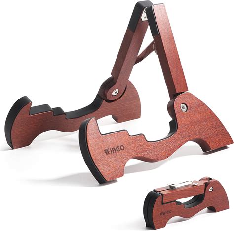 Amazon.com: WINGO Wood Guitar Stand, Portable Folding A-frame Wooden ...