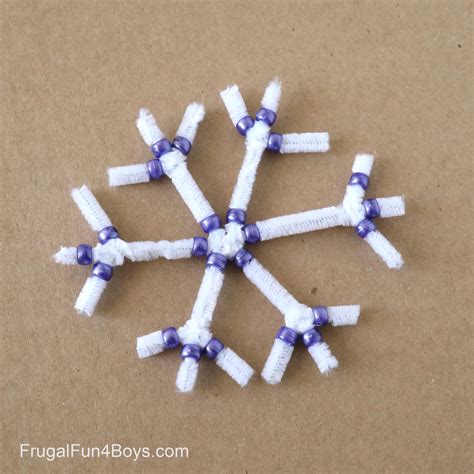 Pipe Cleaner Snowflakes - Frugal Fun For Boys and Girls