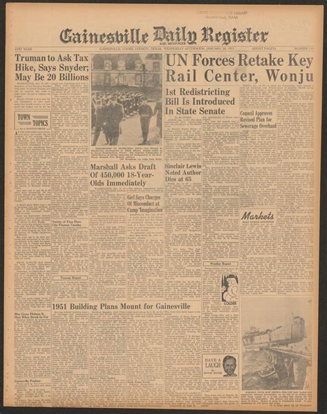 Gainesville Daily Register and Messenger (Gainesville, Tex.), Vol. 61 ...