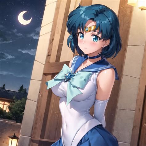 sailor mercury and mizuno ami (bishoujo senshi sailor moon) generated ...