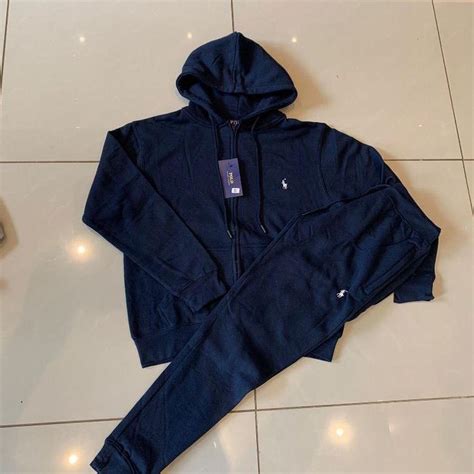 Navy blue Polo Ralph Lauren tracksuit #tracksuit | Depop