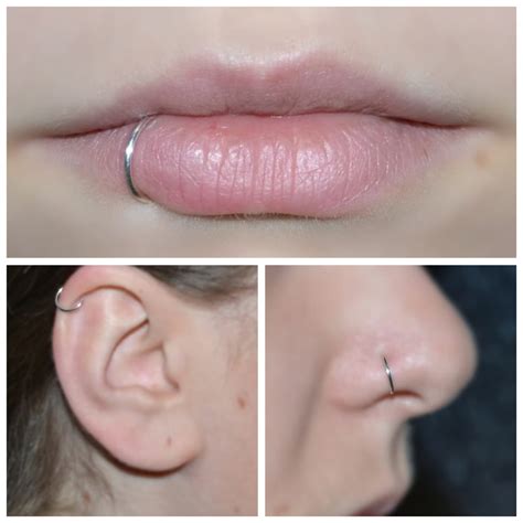3 In 1 Fake Lip Ring / Fake Nose Ring / Fake Earring Ring (Non Per ...