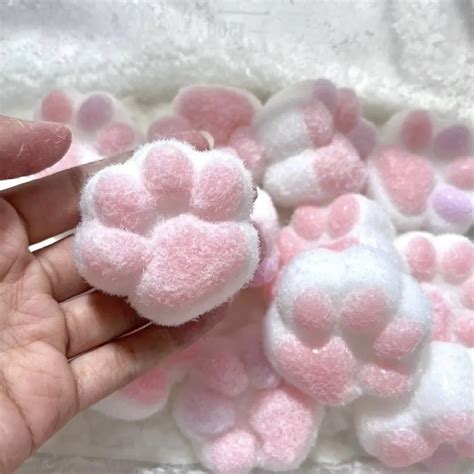 Mochi-Taba-Squishy-NEW-Fidget-Toy-Mini-Kawaii-Plush-Cat-Paw-Silicone ...