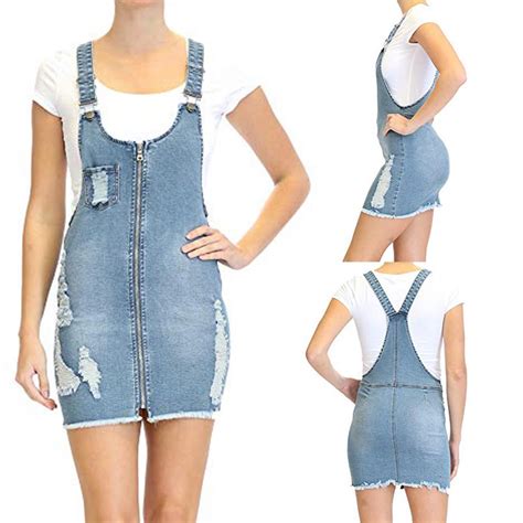 Buy Sexy Sleeveless Zipper Denim Casual Dress Women S at affordable ...