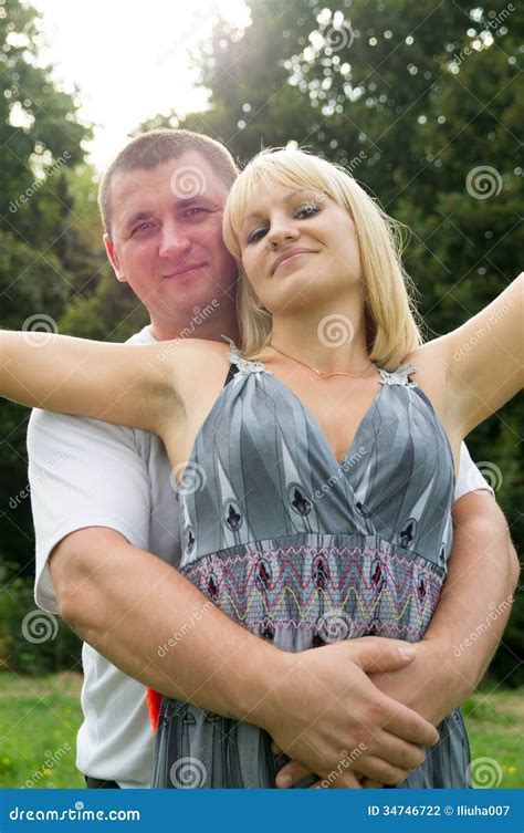 The Husband and Wife Love Each Other Stock Photo - Image of happy ...