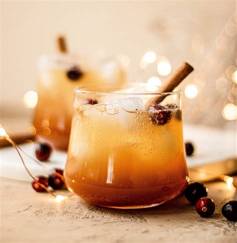 Bourbon Apple Cider Fizz Cocktail