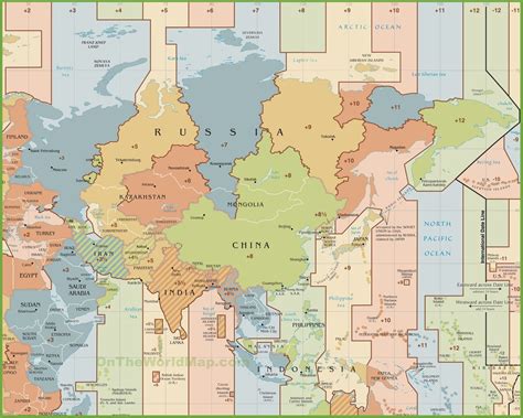 World map with time zones - kotiapp