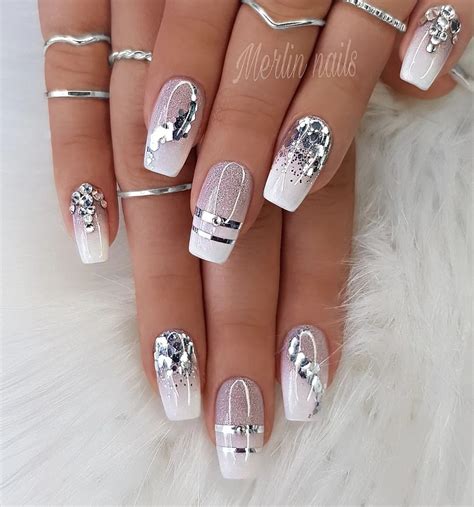 33 Latest White and Silver Nail Ideas To Try In 2024!