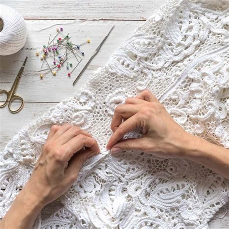 How to Sew Lace - Sewing Lace Fabric Easily | TREASURIE