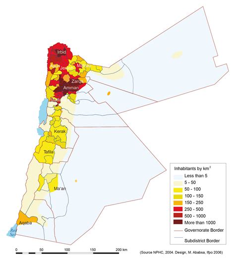 Atlas of Jordan - Changes in the Regional Distribution of the Population - Presses de l’Ifpo