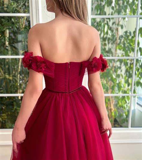 Royal Crimson Cherry Gown | Teuta Matoshi