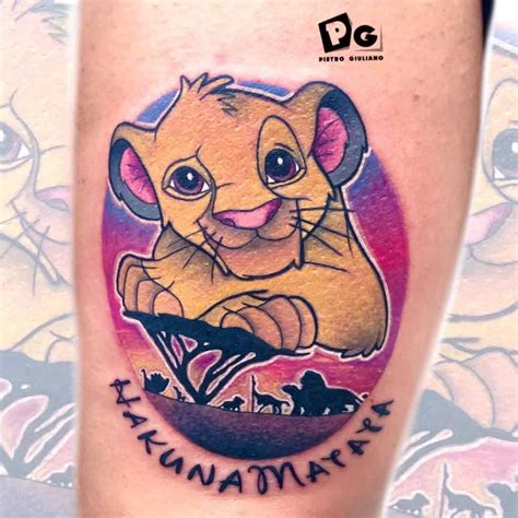 Simba Finger Tattoos